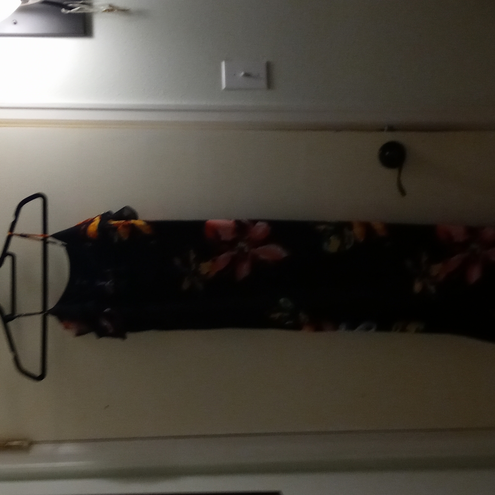 Black floral Dress